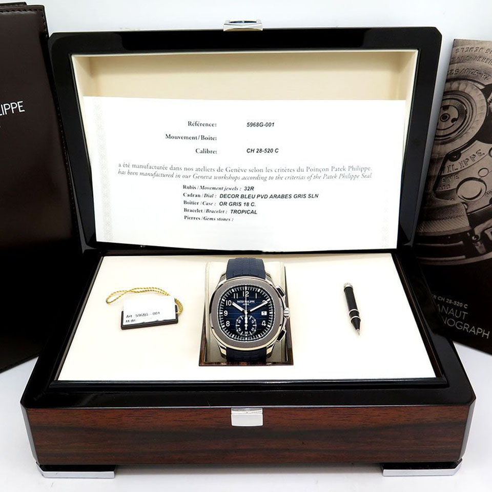 Patek Philippe Aquanaut 5968G-001 Mens Watch 42.2mm - FrasersFashion
