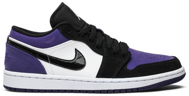 Air Jordan 1 Low  Court Purple  553558-125 - FrasersFashion