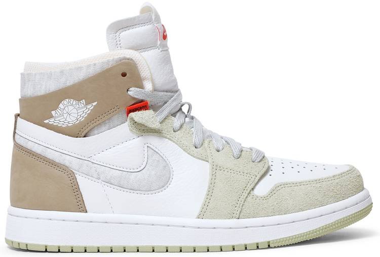 Wmns Air Jordan 1 High Zoom Comfort  Olive Aura  CT0979-102 - FrasersFashion
