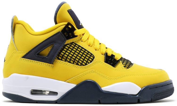 Air Jordan 4 Retro GS  Lightning  2021 408452-700 - FrasersFashion
