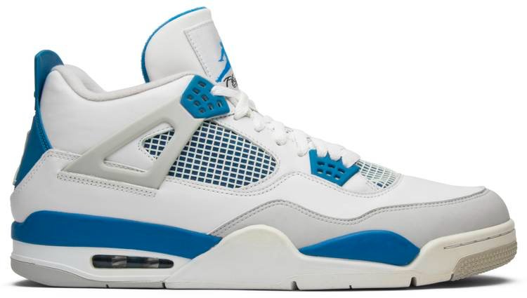 Air Jordan 4 Retro  Military Blue  2012 308497-105 - FrasersFashion