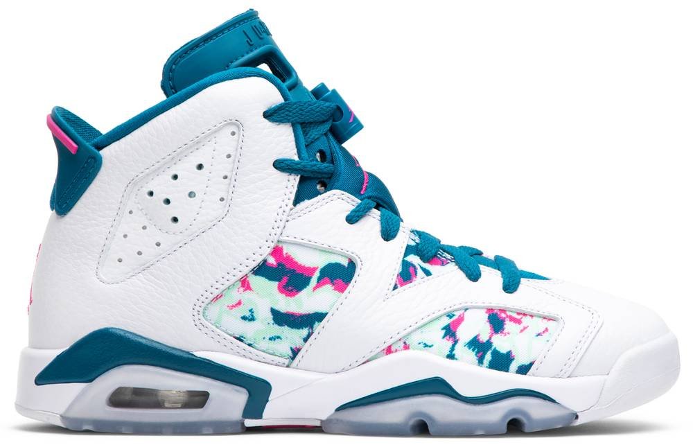 Air Jordan 6 Retro GS  Green Abyss  543390-153 - FrasersFashion