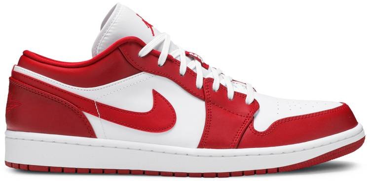 Air Jordan 1 Low  Gym Red  553558-611 - FrasersFashion