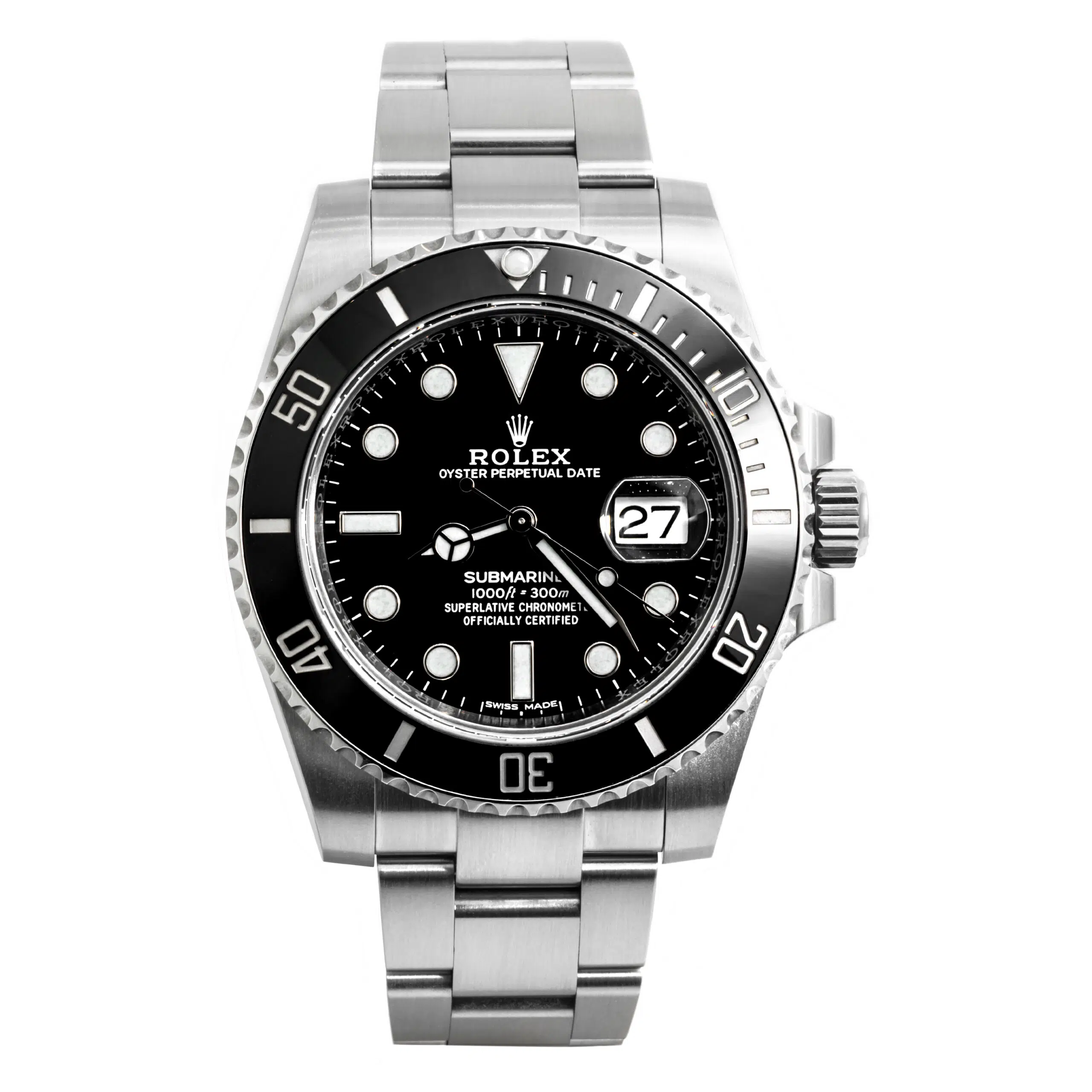 Rolex Submariner 116610LN Oyster Perpetual Black Dial Watch - FrasersFashion