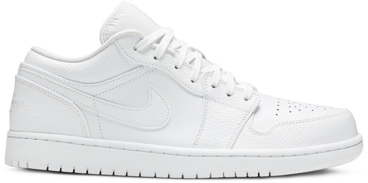 Air Jordan 1 Low  Triple White  553558-130 - FrasersFashion