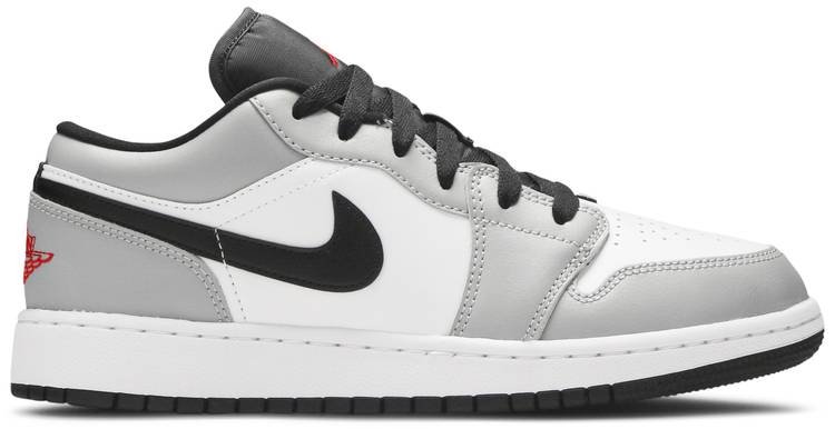 Air Jordan 1 Low GS  Light Smoke Grey  553560-030 - FrasersFashion