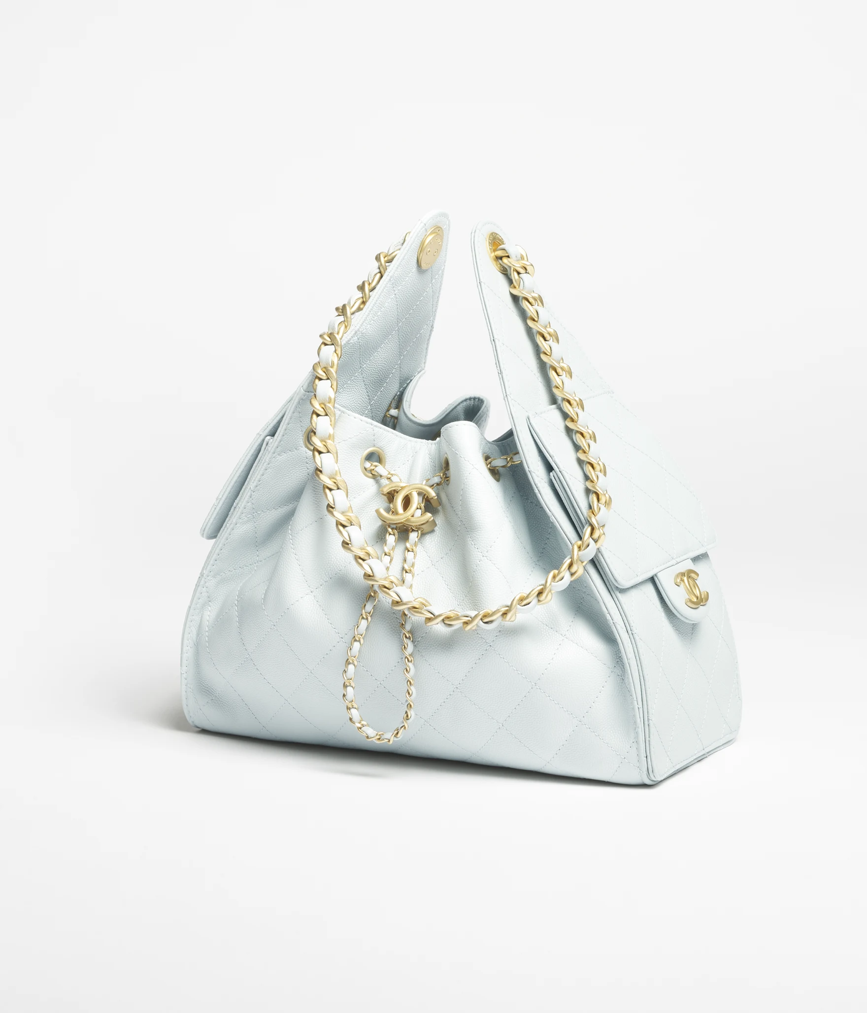 CHANEL 25 Small Handbag Grained Calfskin & Gold-Tone Metal - FrasersFashion