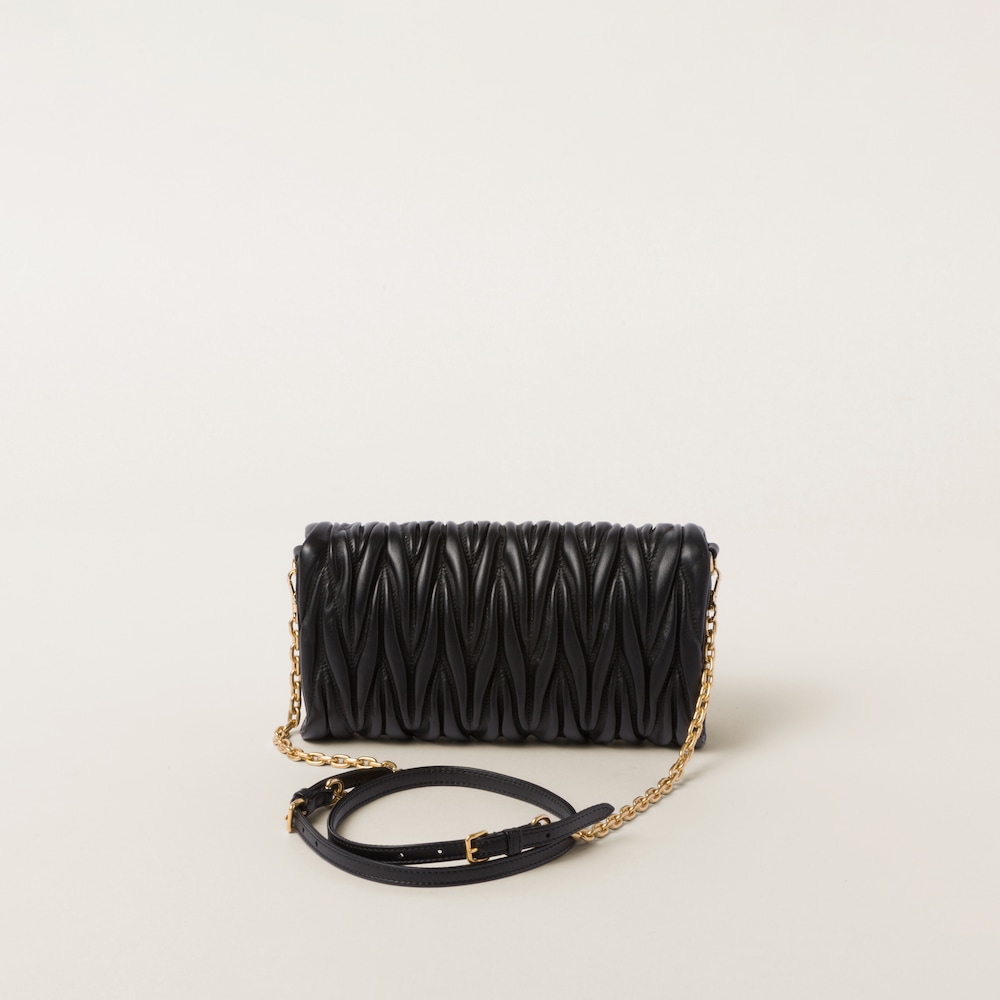 Matelassé nappa leather shoulder bag 22cm - FrasersFashion