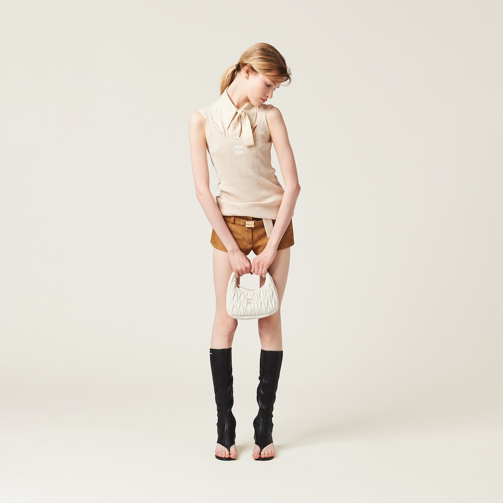 Wander matelassé nappa leather mini hobo bag - FrasersFashion
