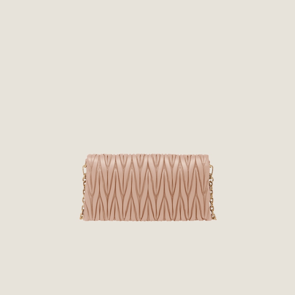 Matelassé nappa leather shoulder bag 22cm - FrasersFashion