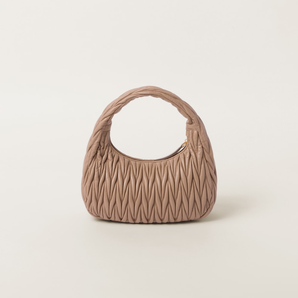 Wander matelassé nappa leather hobo bag 29cm - FrasersFashion