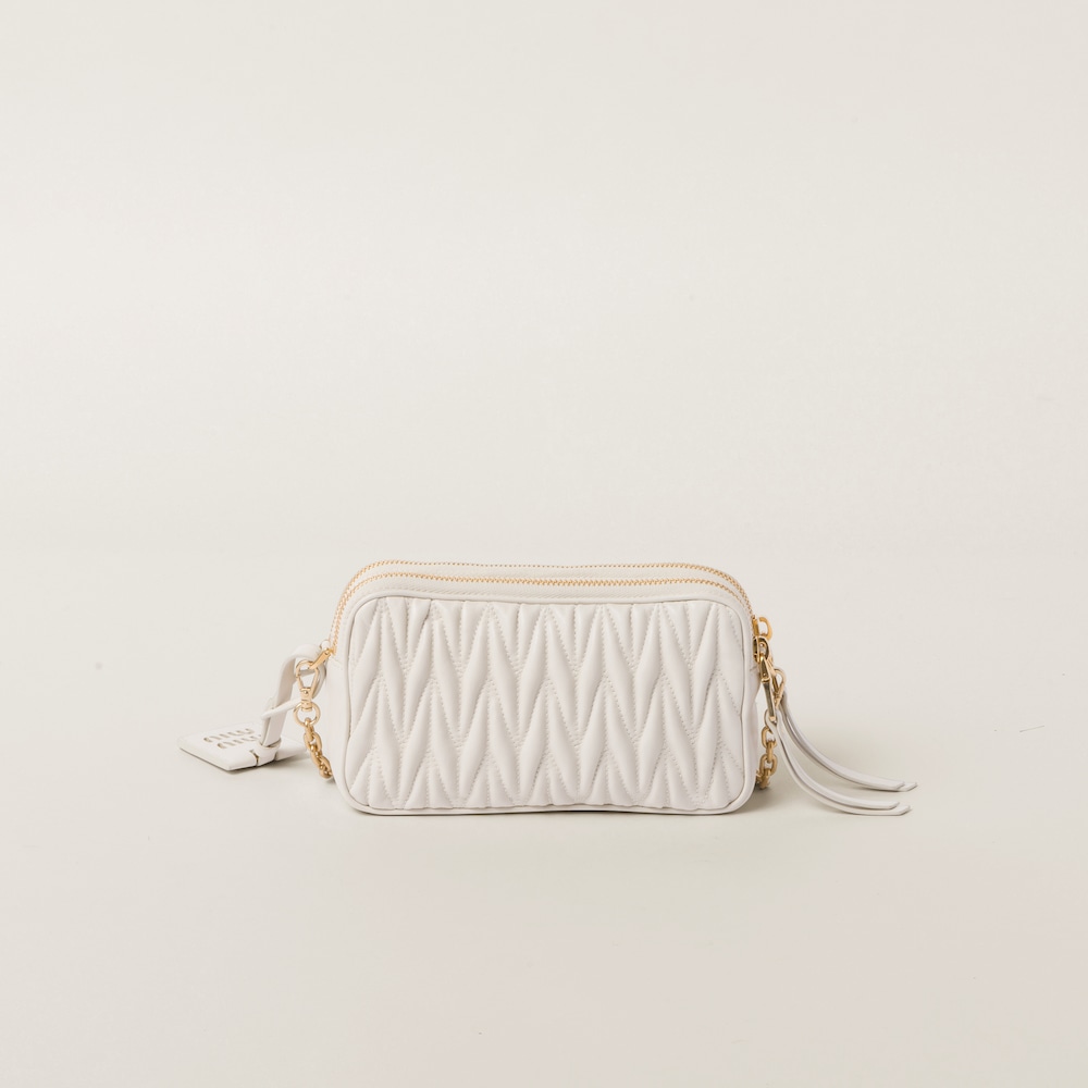 Matelassé nappa leather mini-bag 18cm - FrasersFashion