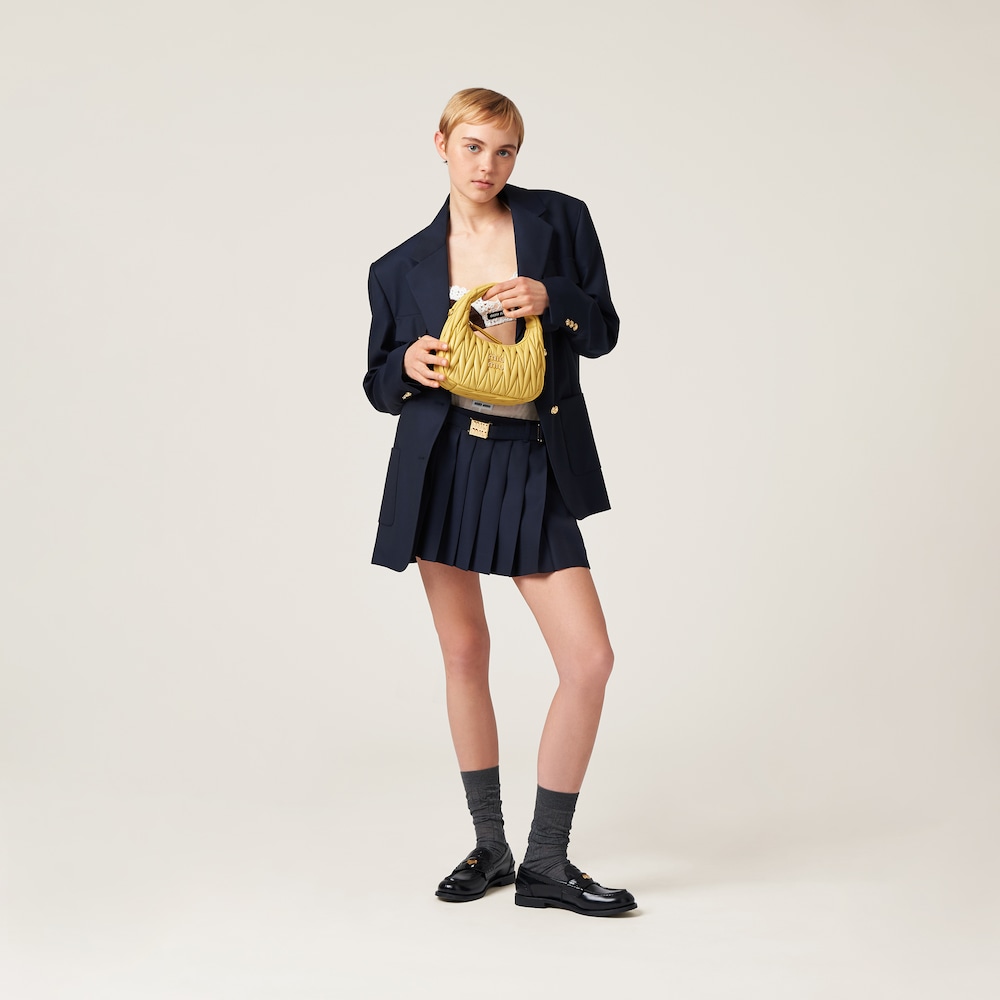 Wander matelassé nappa leather mini hobo bag - FrasersFashion