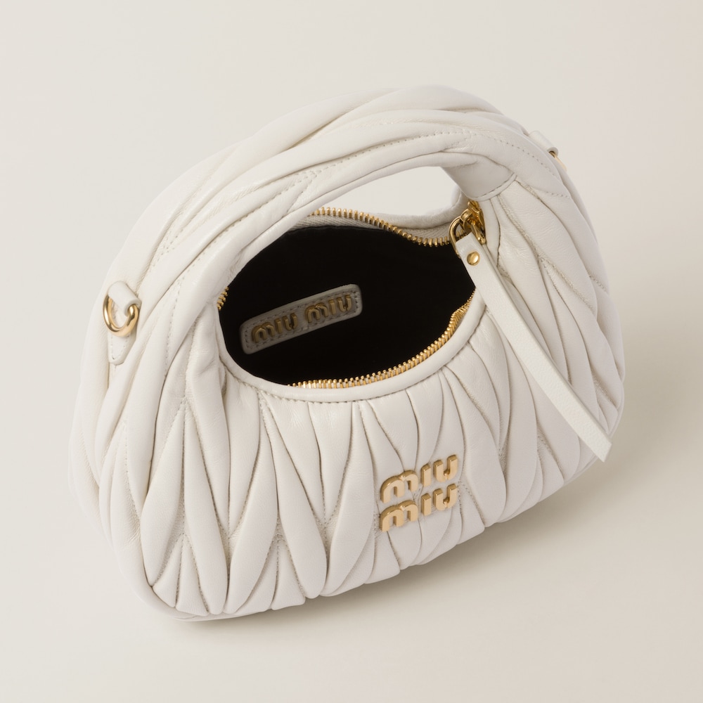Wander matelassé nappa leather hobo mini-bag 14cm - FrasersFashion