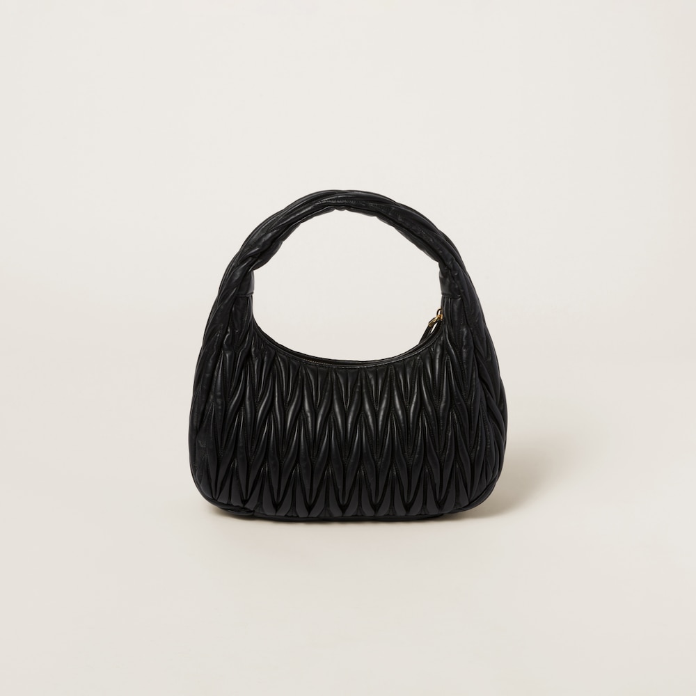 Wander matelassé nappa leather hobo bag 29cm - FrasersFashion