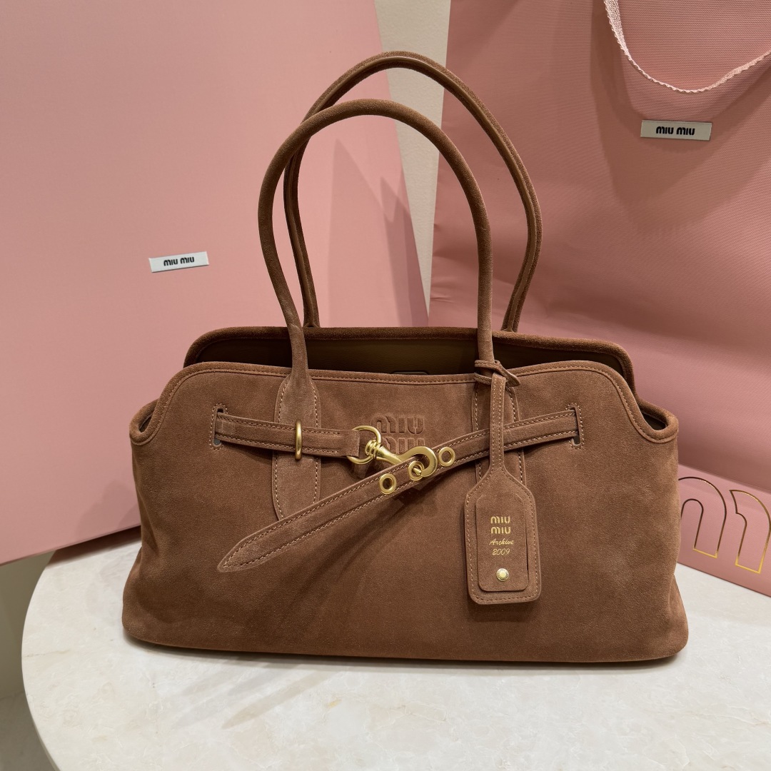 MIUMIU Aventure suede Oak - FrasersFashion