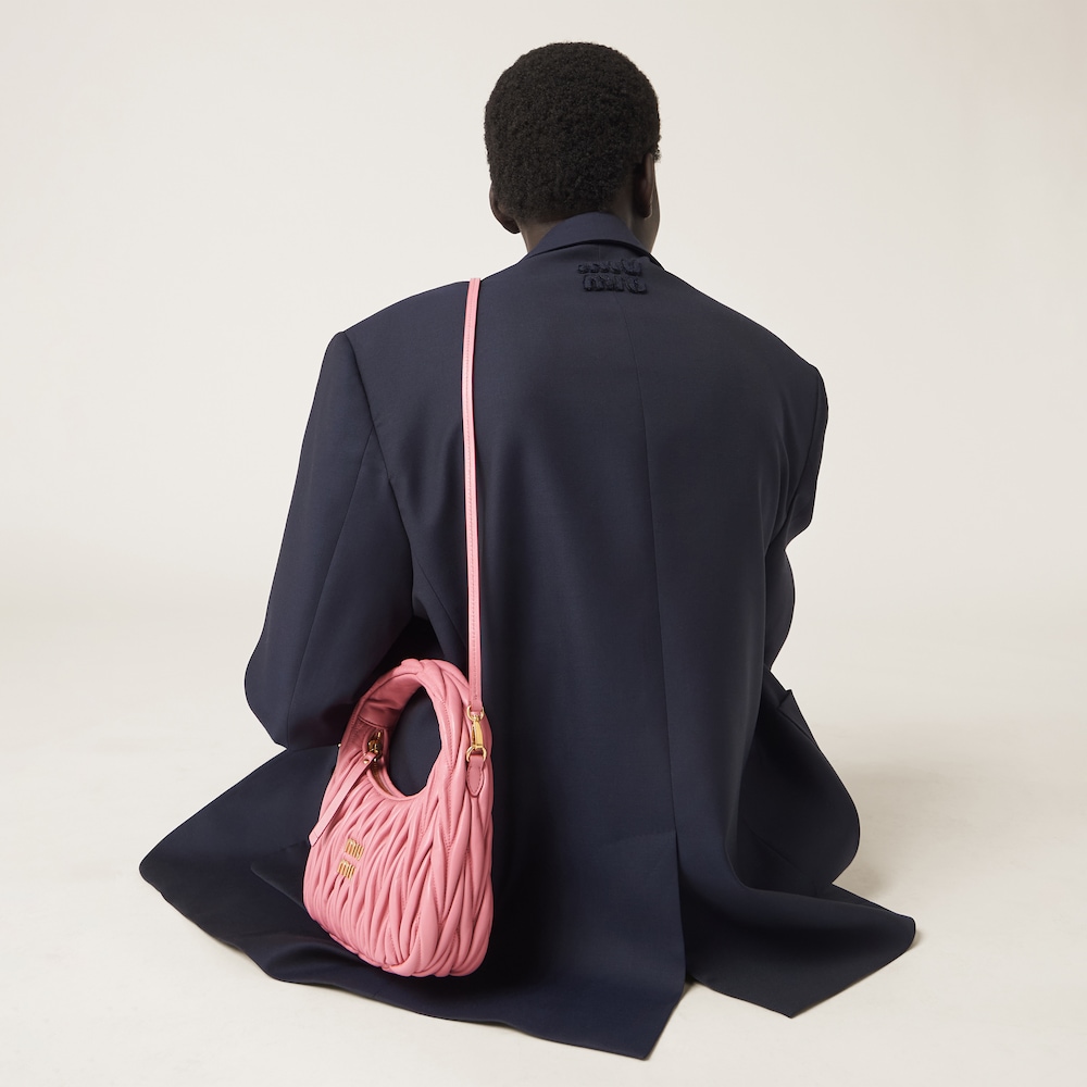 Wander matelassé nappa leather mini hobo bag - FrasersFashion