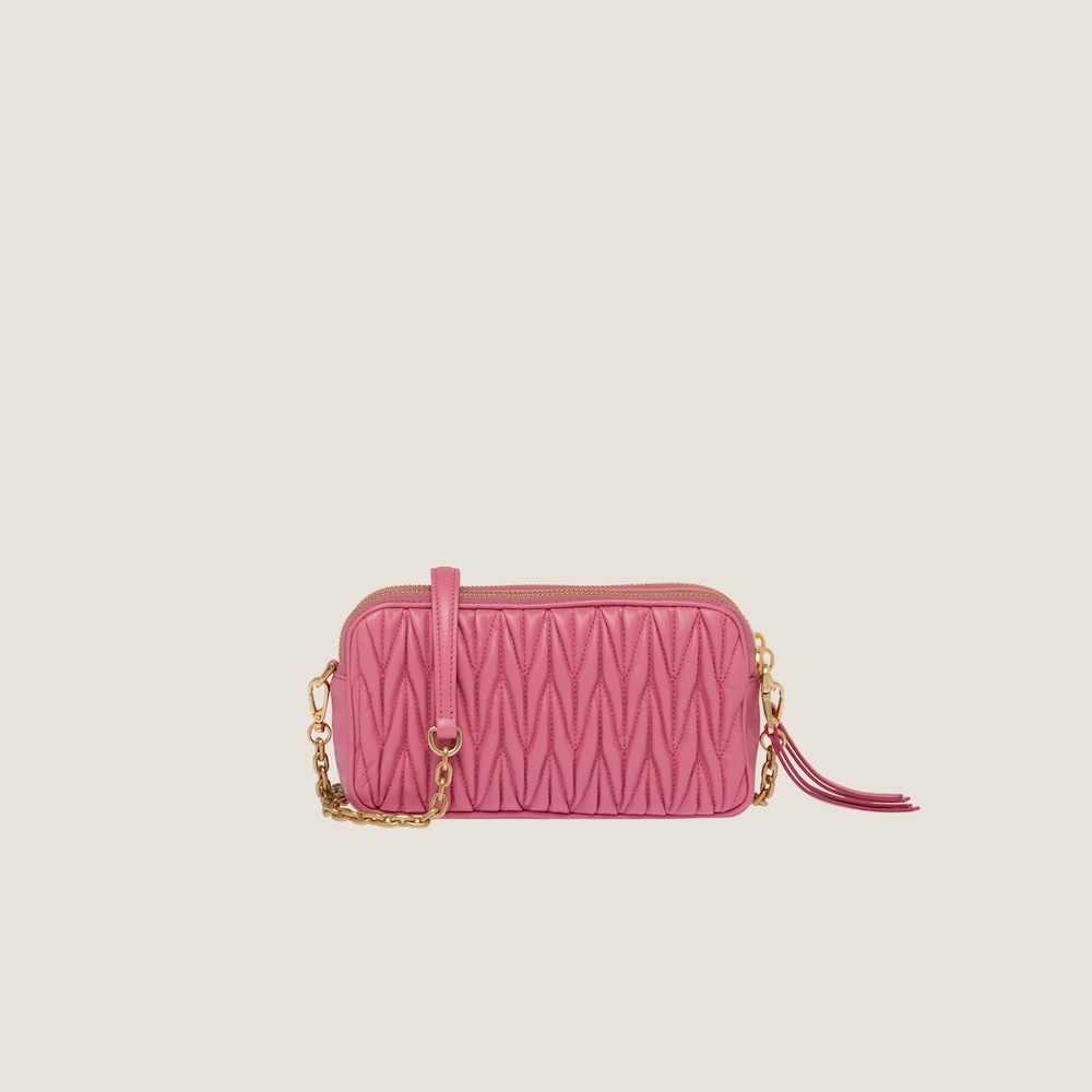 Matelassé nappa leather mini-bag 18cm - FrasersFashion