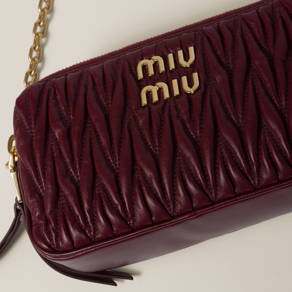 Matelassé nappa leather mini-bag 18cm - FrasersFashion