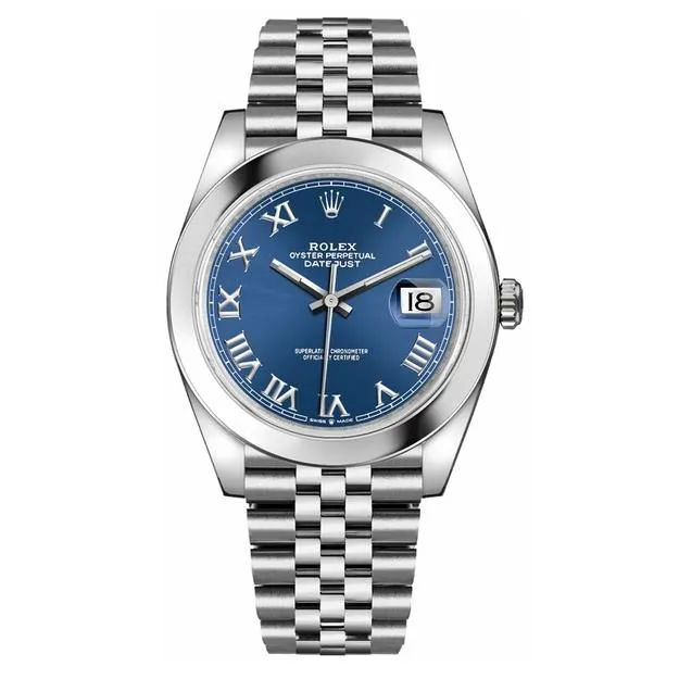 Datejust Blue Dial Jubilee Bracelet 41mm - FrasersFashion