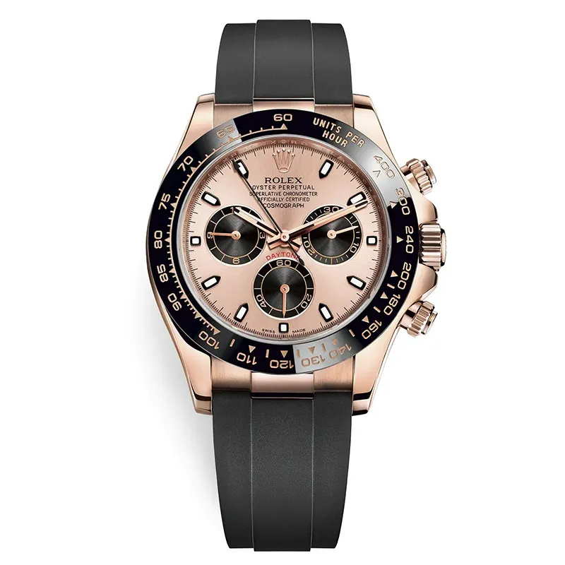 Cosmograph Daytona m116515LN-0018 40mm Pink&Black Oysterflex Everose Gold Watch - FrasersFashion