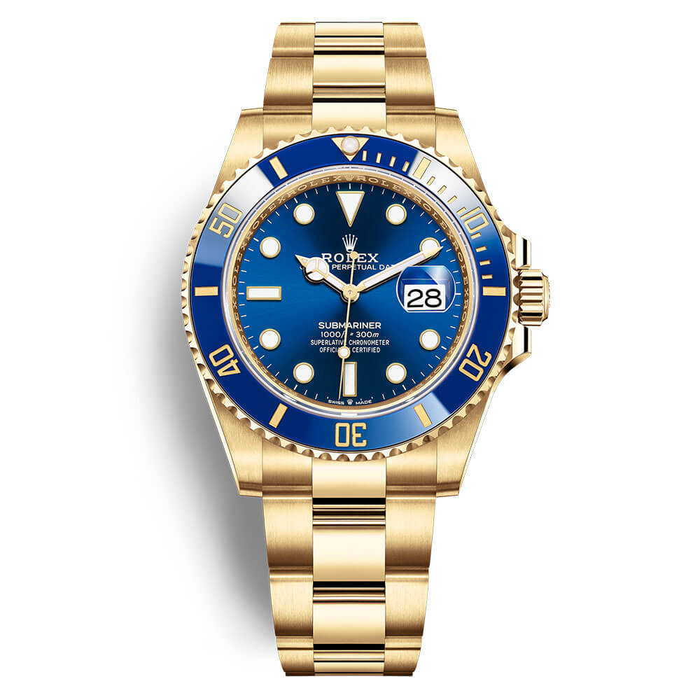 Rolex Submariner Date 126618LB Yellow Gold Blue Dial - FrasersFashion