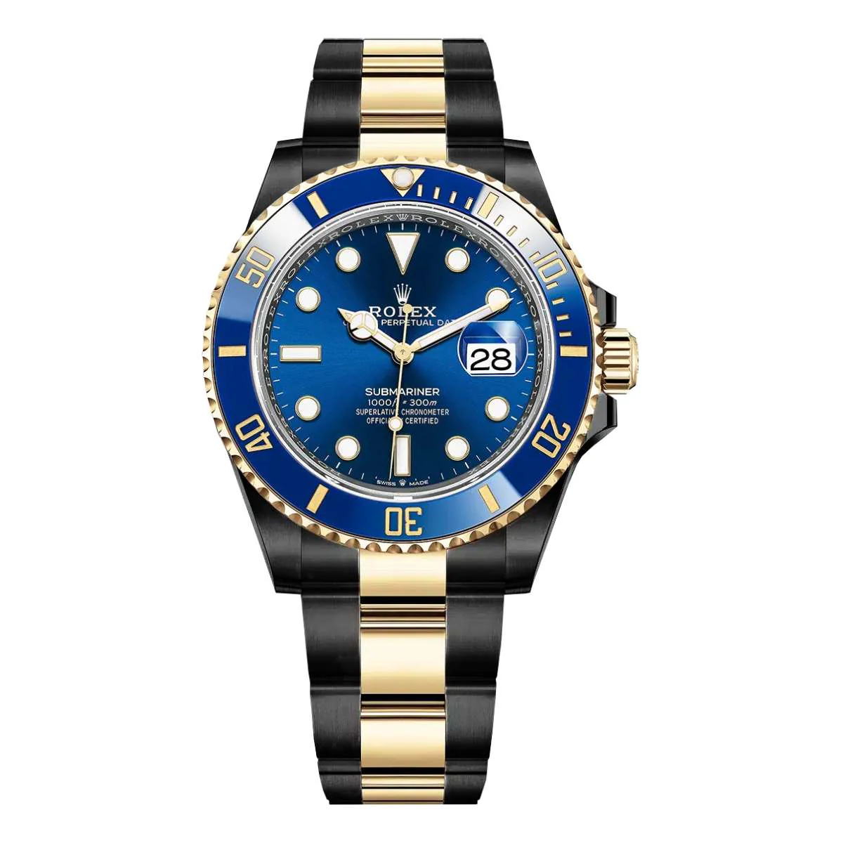 ROLEX Submariner Date 41mm 126613lb-0002 - FrasersFashion