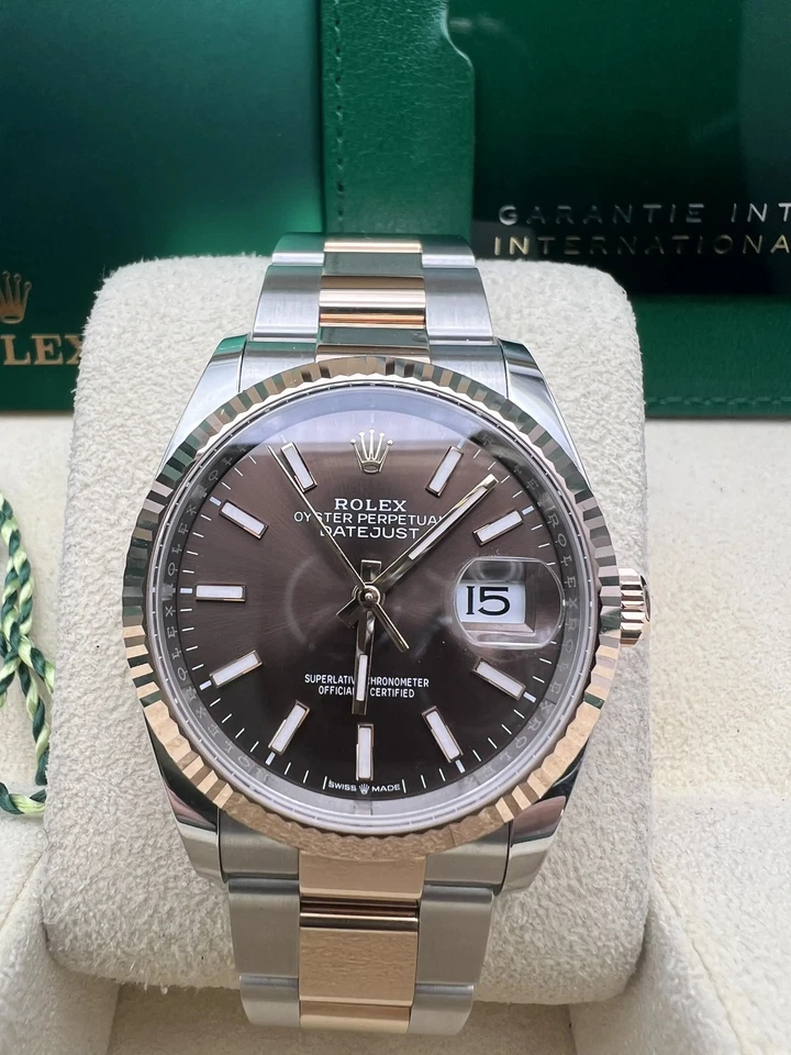 Rolex Datejust 126231-0014 Slate/Gray Dial Oystersteel and 18K Rose gold Oyster Bracelet - FrasersFashion