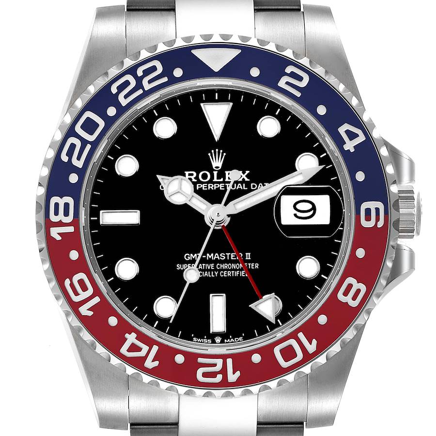 Rolex GMT Master II Pepsi Bezel Oyster Steel Mens Watch 126710 - FrasersFashion