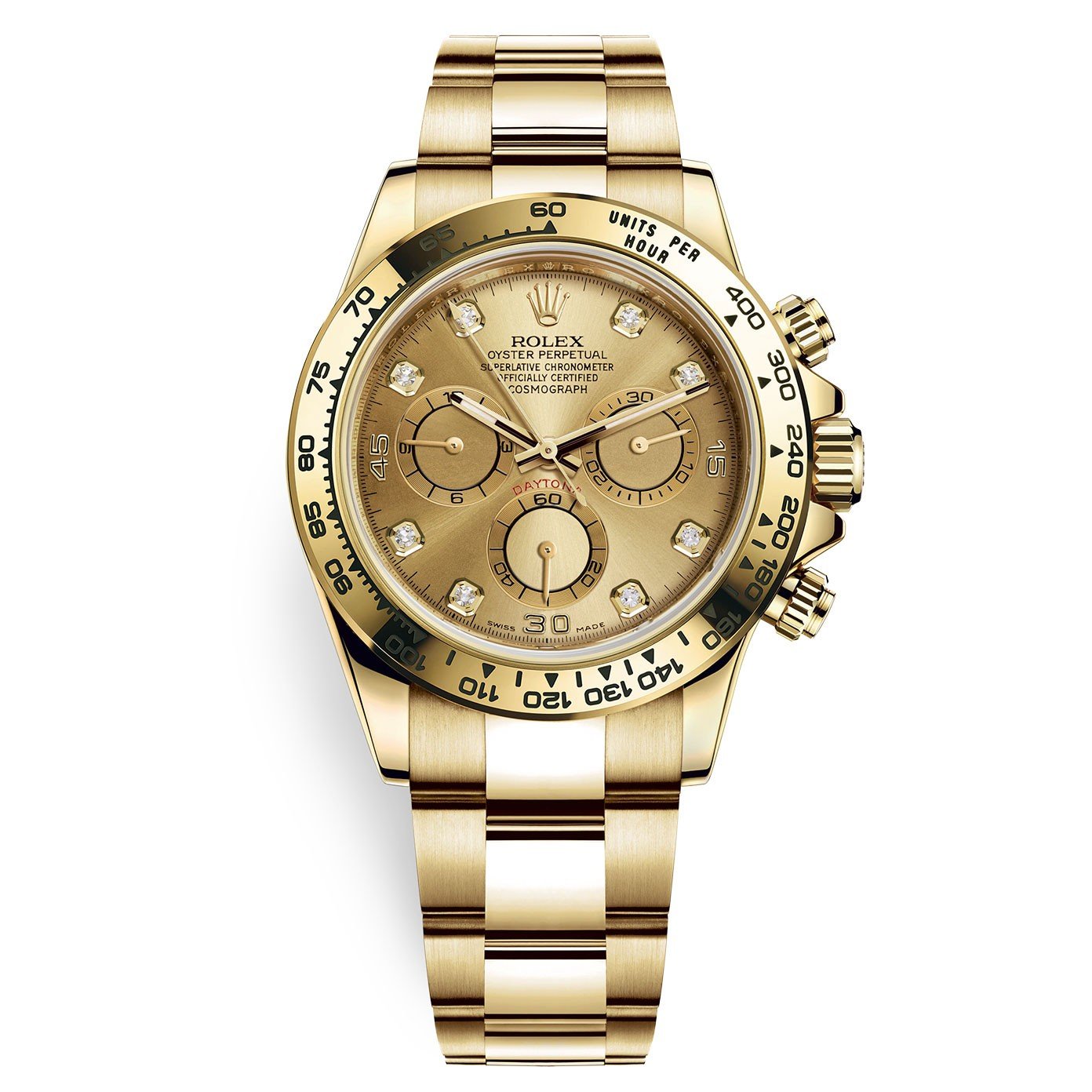 Cosmograph Daytona 116508 Champagne Diamond Oyster 40mm Watch - FrasersFashion