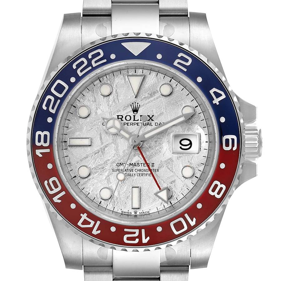 Rolex GMT-Master II 40mm 126719BLRO White Gold Oyster Meteorite Dial - FrasersFashion