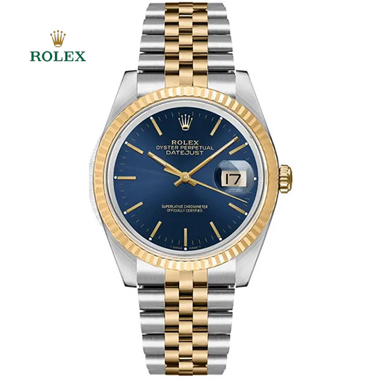 Datejust Gold & Steel Blue Dial 36mm - FrasersFashion