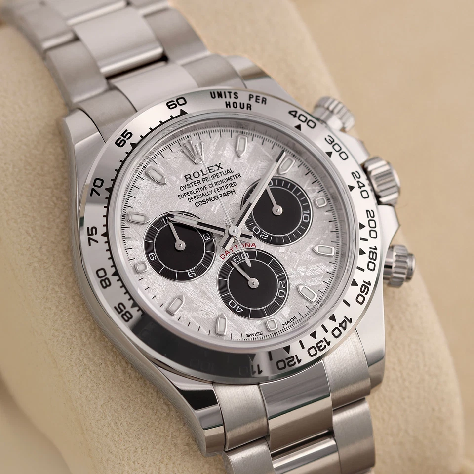 Rolex Daytona White Gold Meteorite Dial 126519LN - FrasersFashion