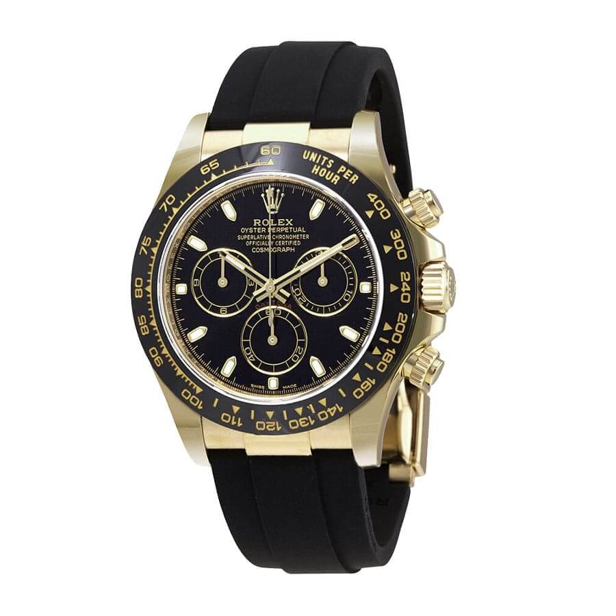 DAYTONA 116518LN BLACK DIAL WITH REAL GOLD 40MM WATCH - FrasersFashion