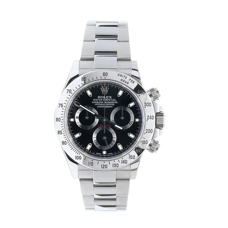 Cosmograph Daytona 116520 40mm Stainless Steel Watch - FrasersFashion