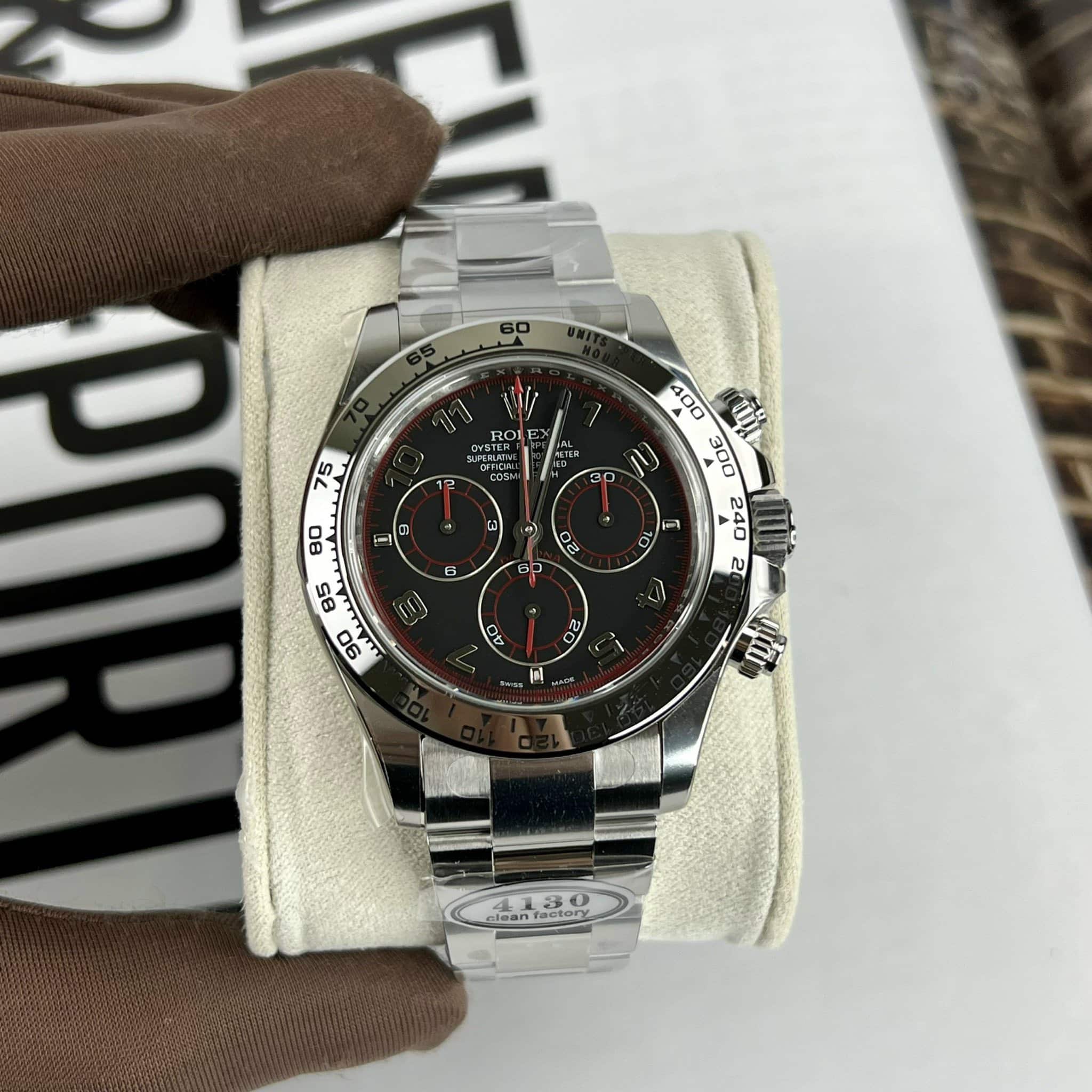 DAYTONA WATCH 116509 BLACK DIAL RACING DIAL 40MM - FrasersFashion
