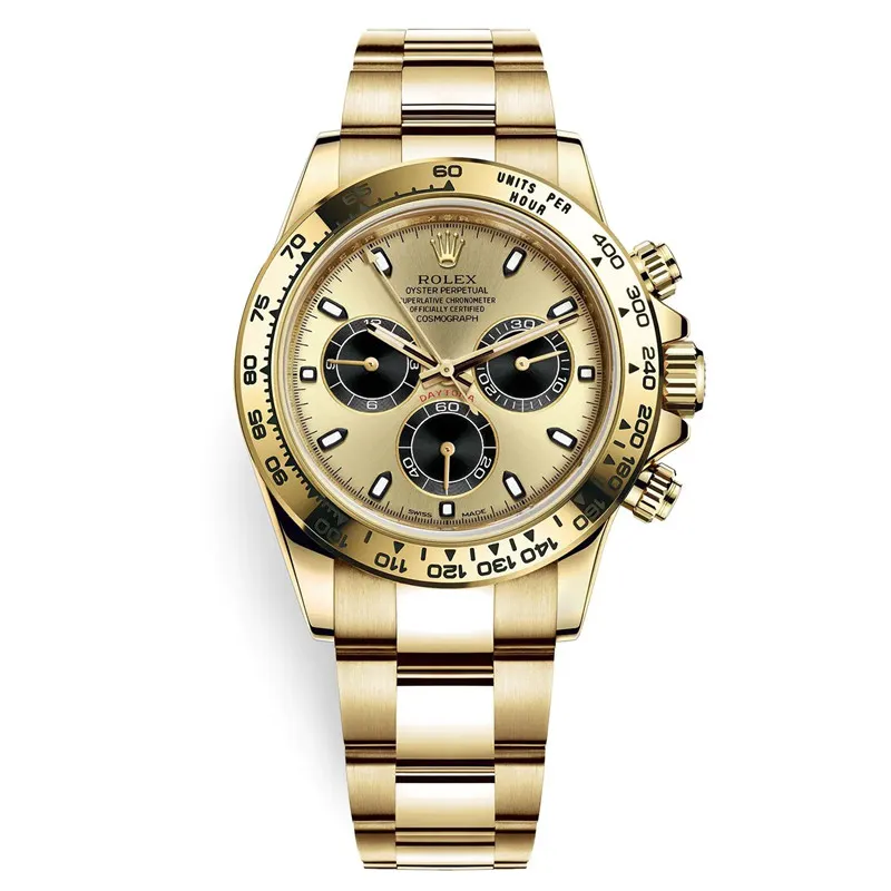 Cosmograph Daytona m116508-0014 Champagne Black Index Oyster 40mm Watch - FrasersFashion