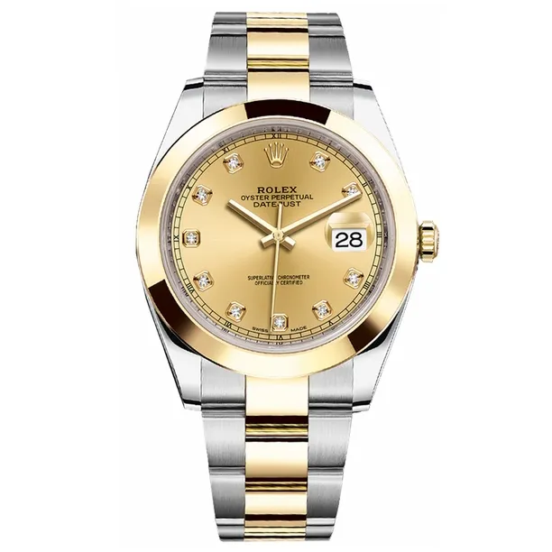 Datejust 18k Yellow Gold Domed Bezel 41mm - FrasersFashion