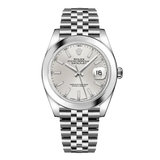 Datejust Silver Dial Men's 41mm - FrasersFashion