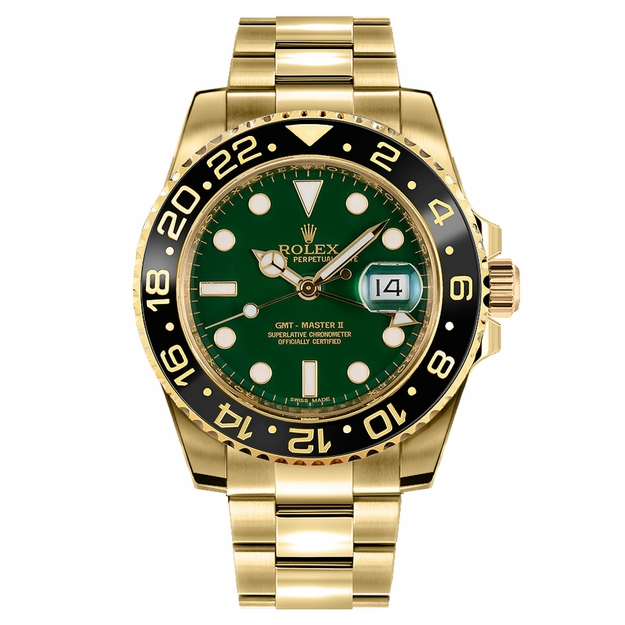 GMT-Master II Gold Green 40mm - FrasersFashion