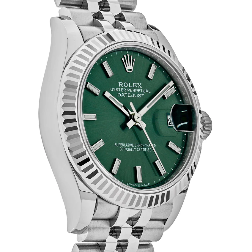 Rolex 126334 Datejust 41MM Watch Green Mint Dial - FrasersFashion
