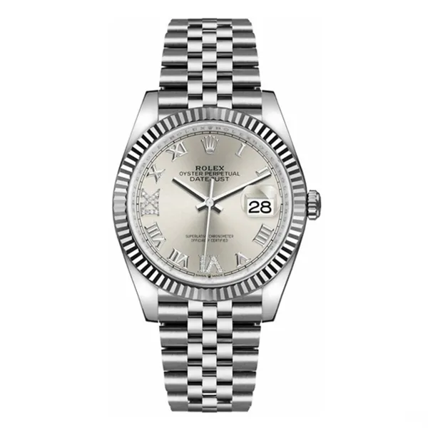 Datejust Silver Dial Oyster Bracelet 36mm - FrasersFashion