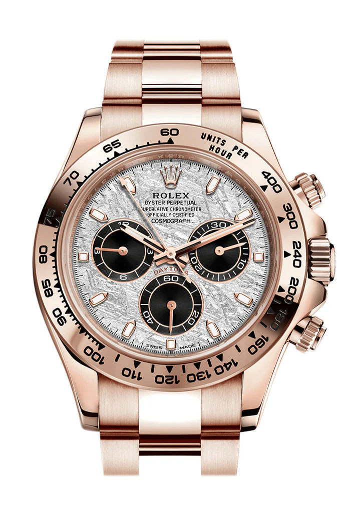 Rolex Daytona 40, Oyster bracelet, 40 mm, Rose gold, Meteorite Dial, 116505 - FrasersFashion