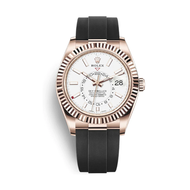 Sky-Dweller Oyster Flex White Dial 42mm - FrasersFashion