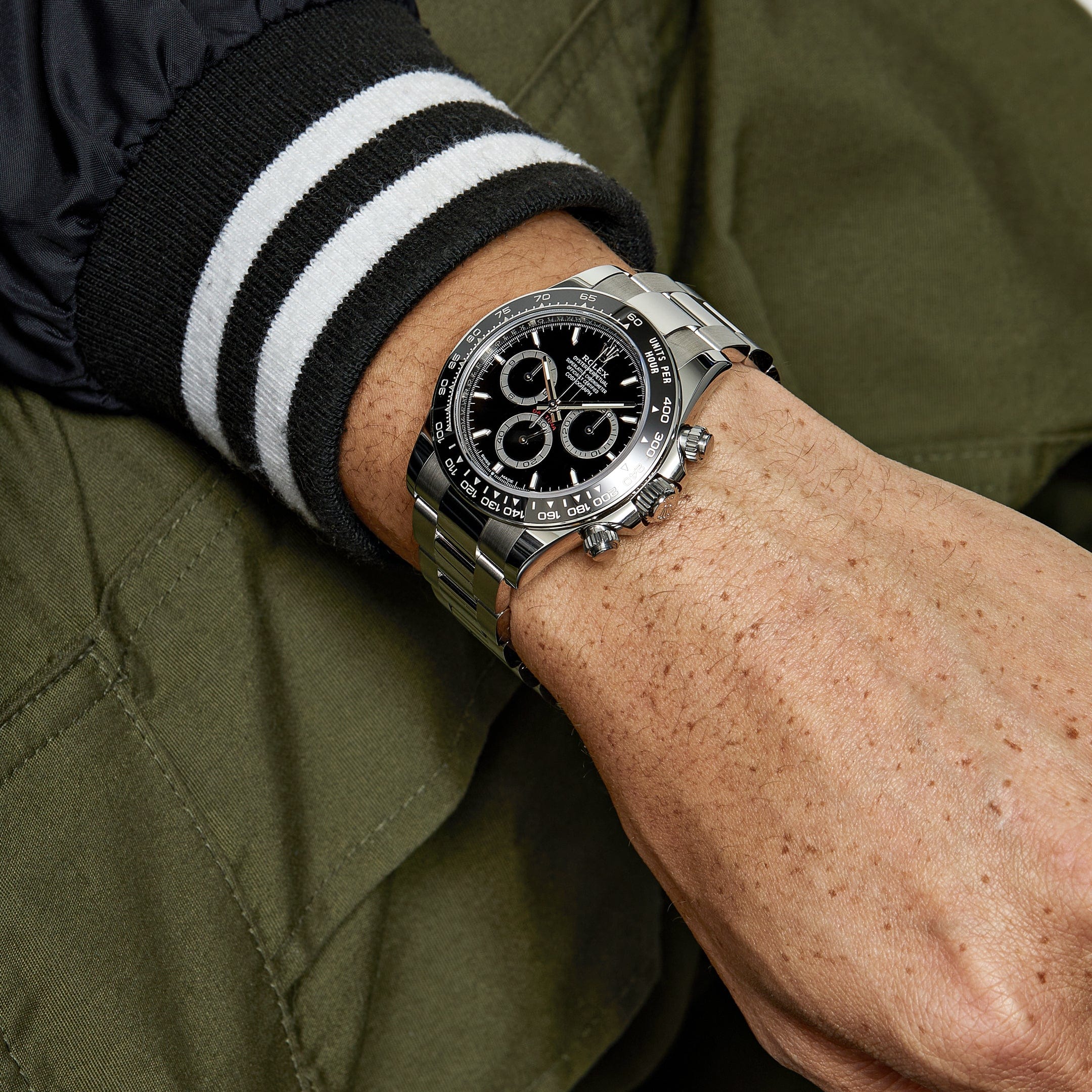 Rolex Daytona 126500LN Stainless Steel Black Dial (2024) - FrasersFashion