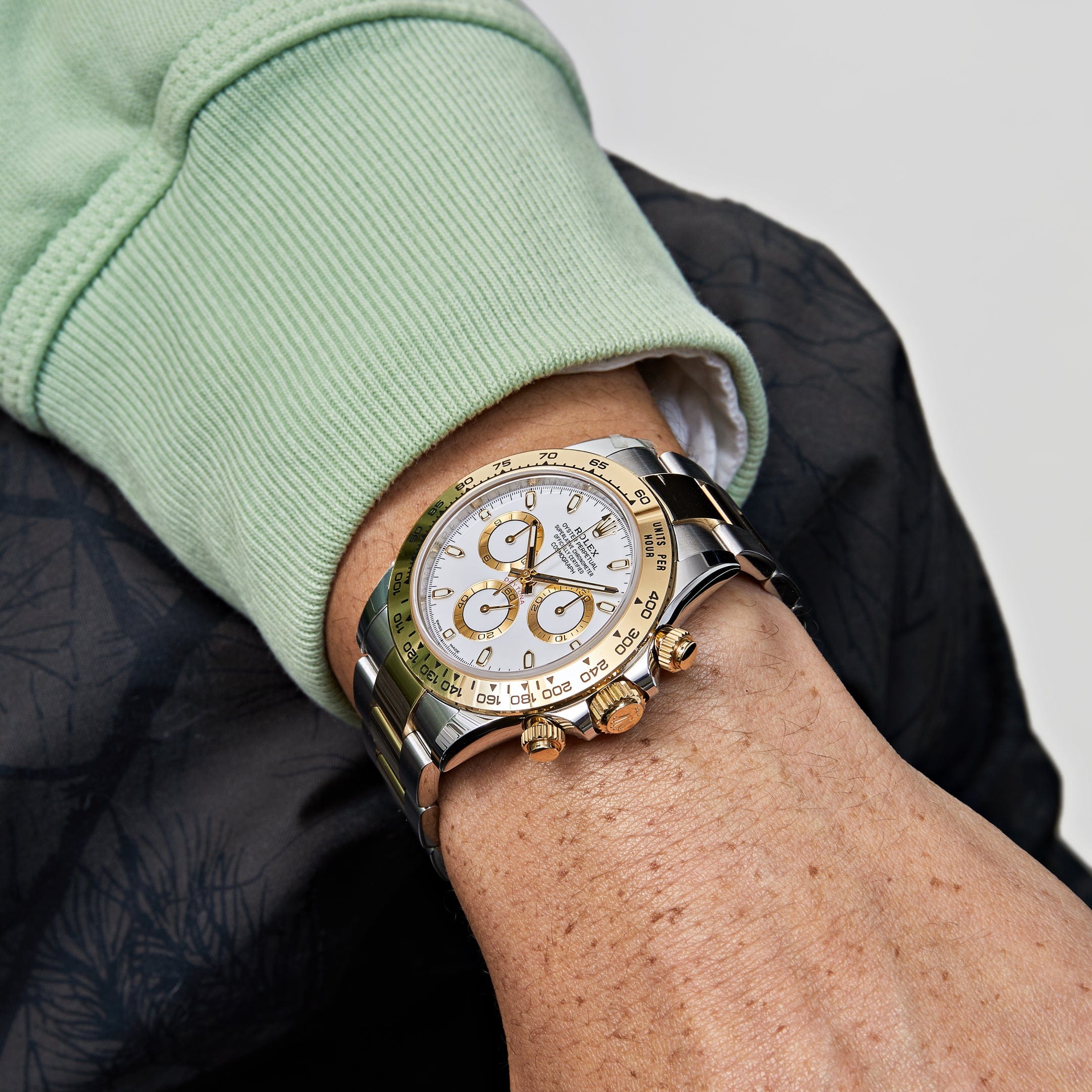 Rolex Daytona 126503 Yellow Gold Stainless Steel White Dial (2024) - FrasersFashion