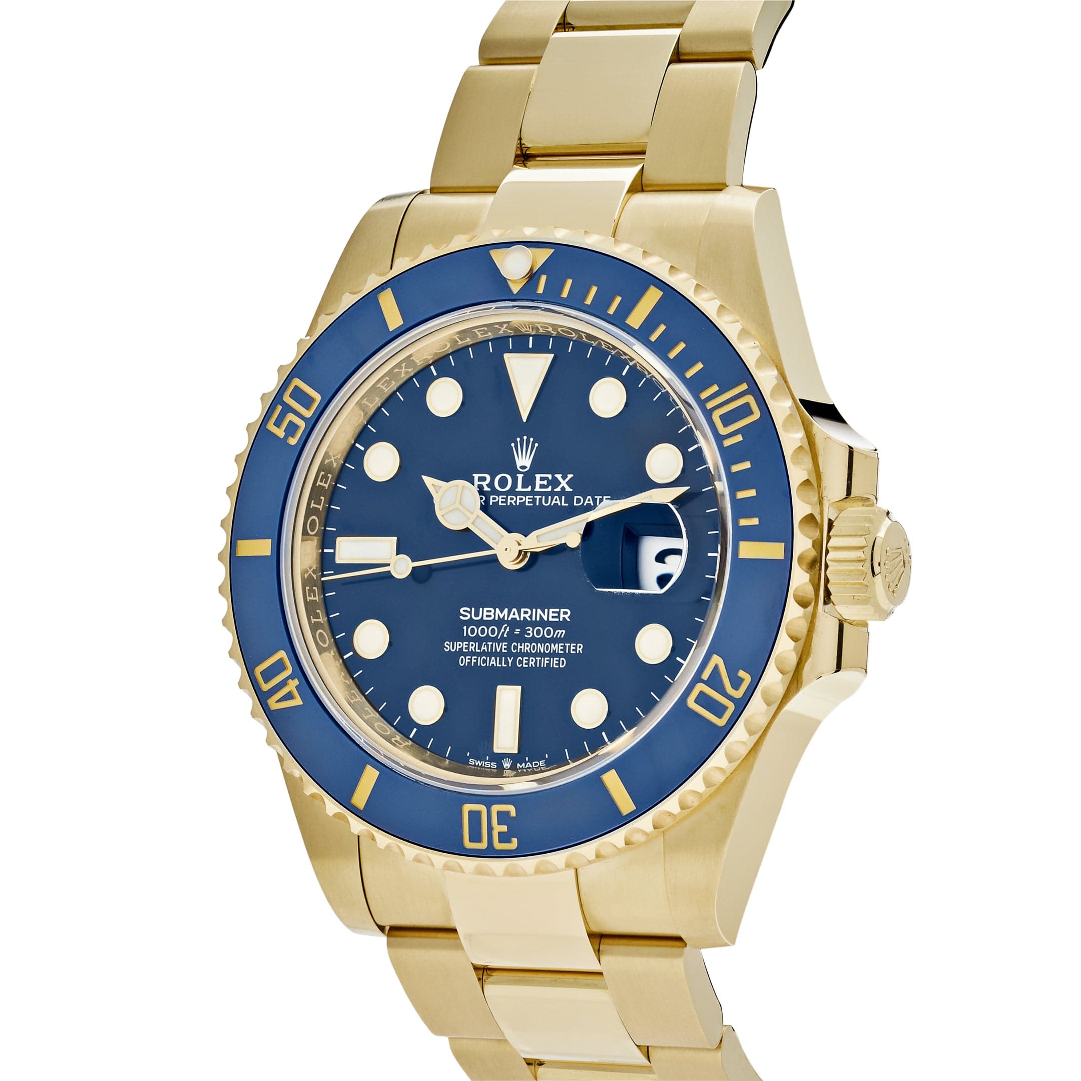 Rolex Submariner Date 126618LB Yellow Gold Blue Dial (2023) - FrasersFashion