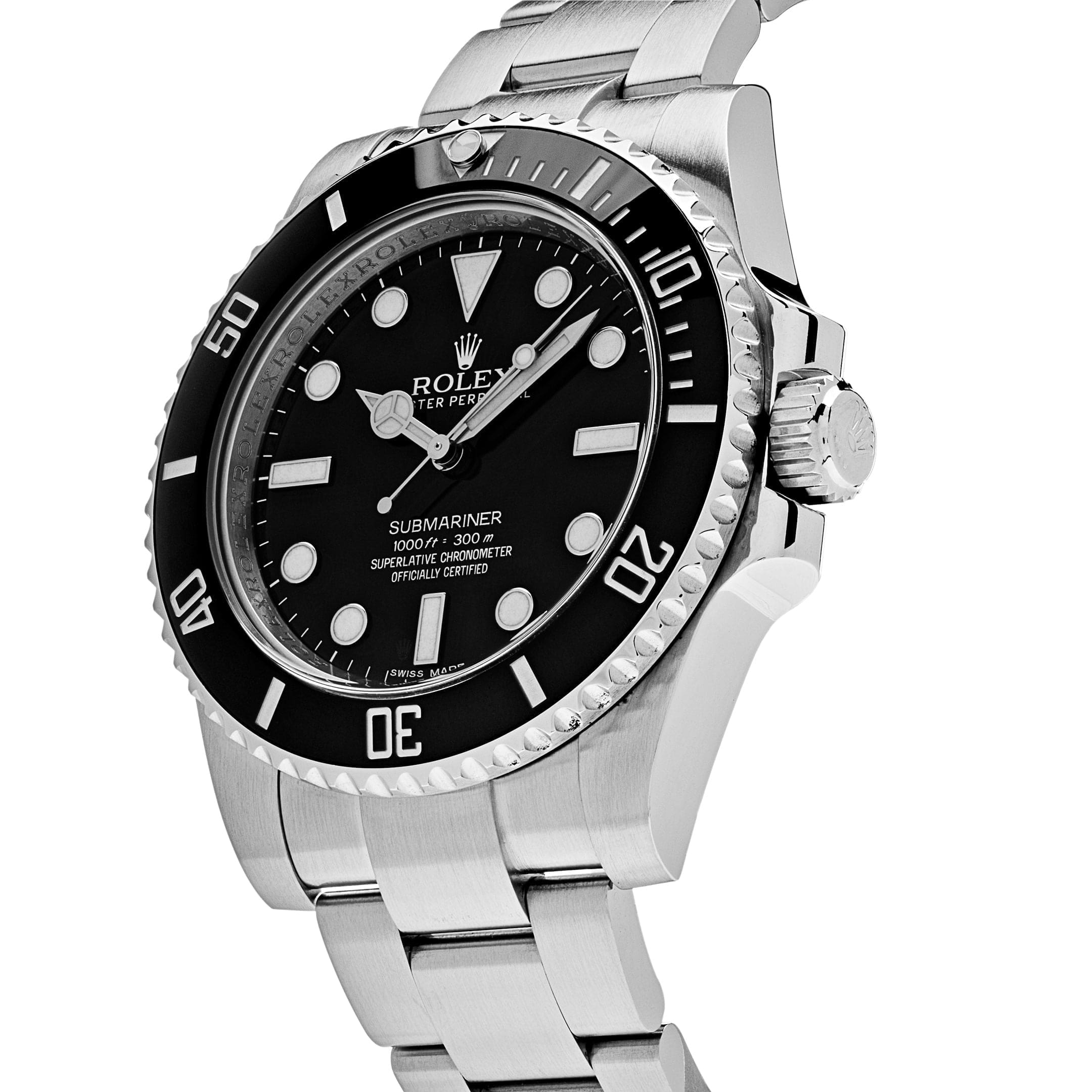 Rolex Submariner No Date 114060 Stainless Steel Black Dial - FrasersFashion