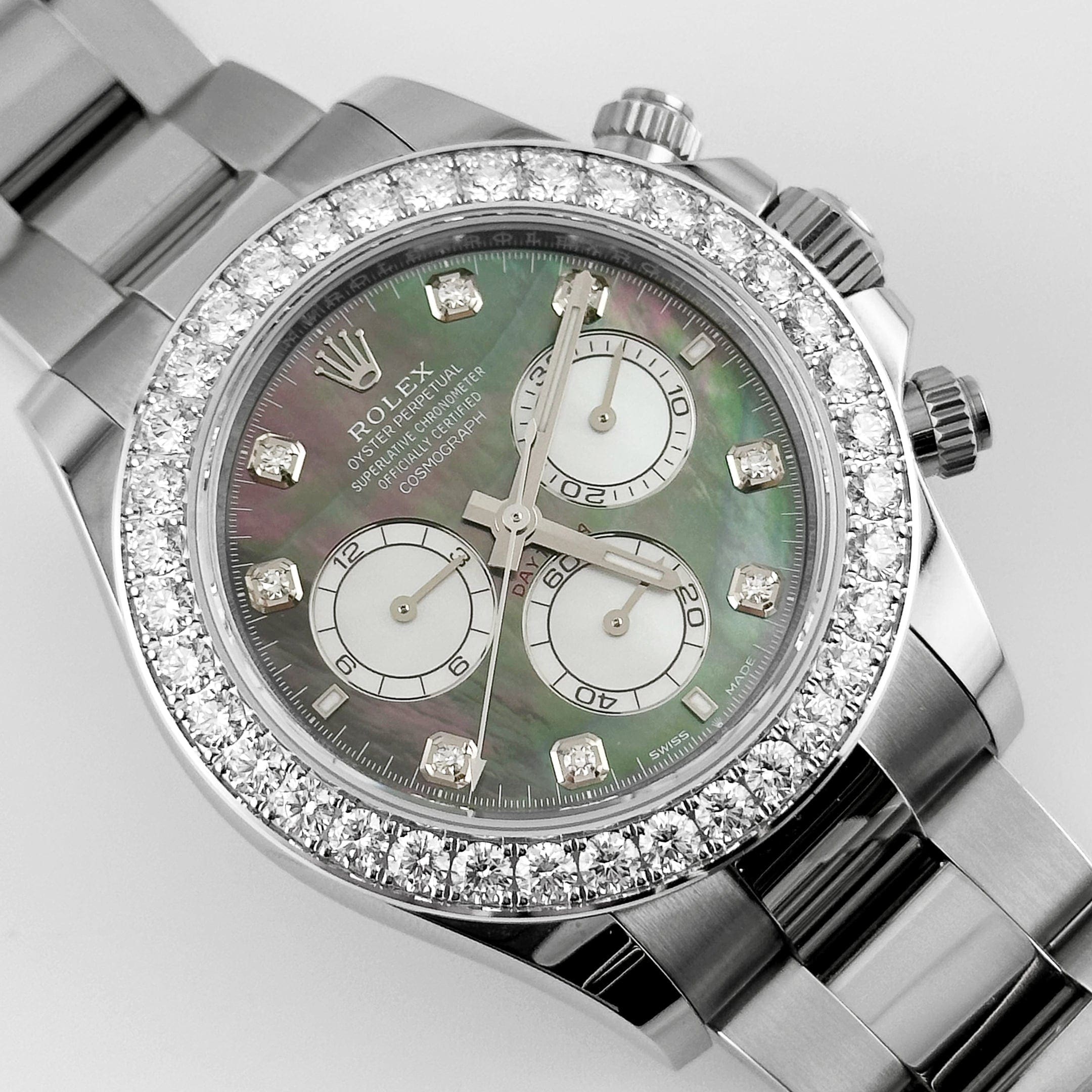 Rolex Daytona 126579RBR White Gold Mother of Pearl Diamond Dial Diamond Bezel (2024) - FrasersFashion