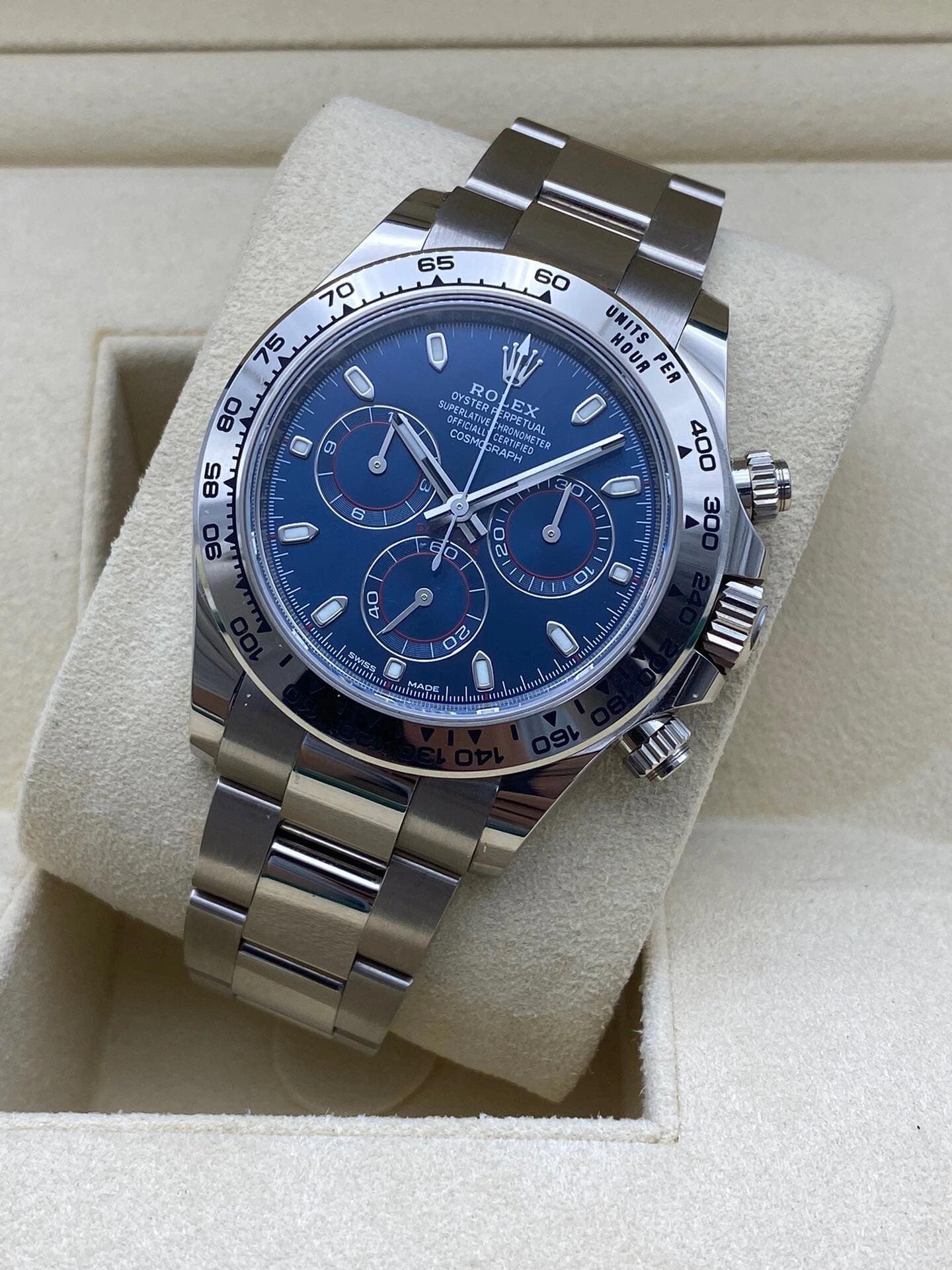 Rolex Daytona 126509 White Gold Bright Blue Dial (2025) - FrasersFashion